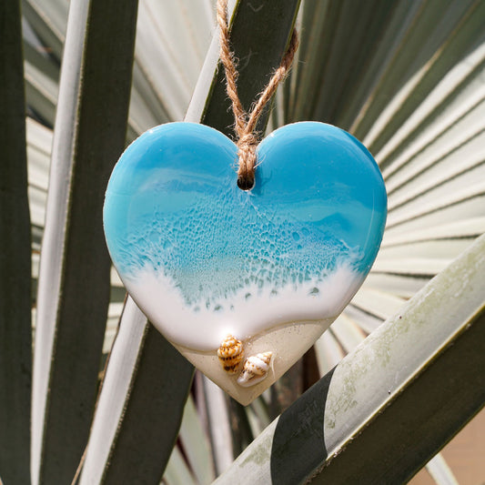 Heart Ornament - Light Sand