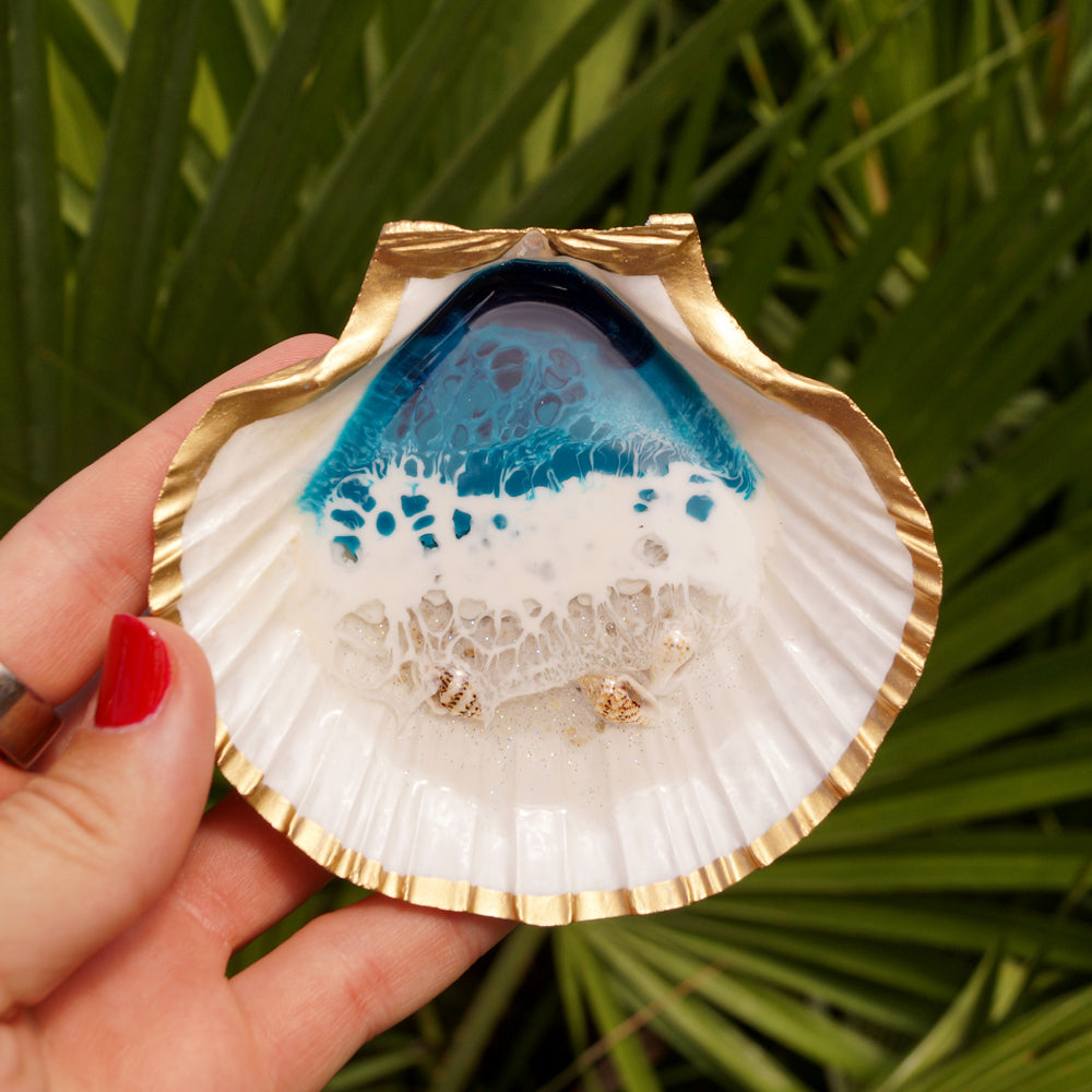 Shell Dish - Tidal Teal