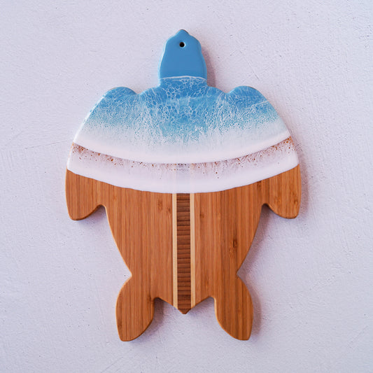 Bamboo Turtle Serving Board - Coastal Cool