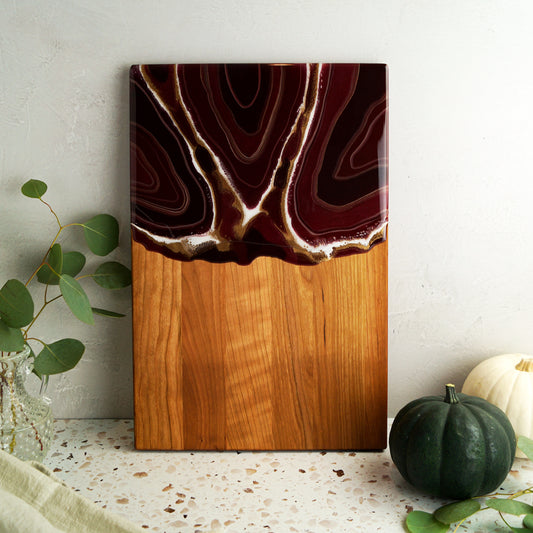 Cherry Wood Large Serving Board - Mulled Wine