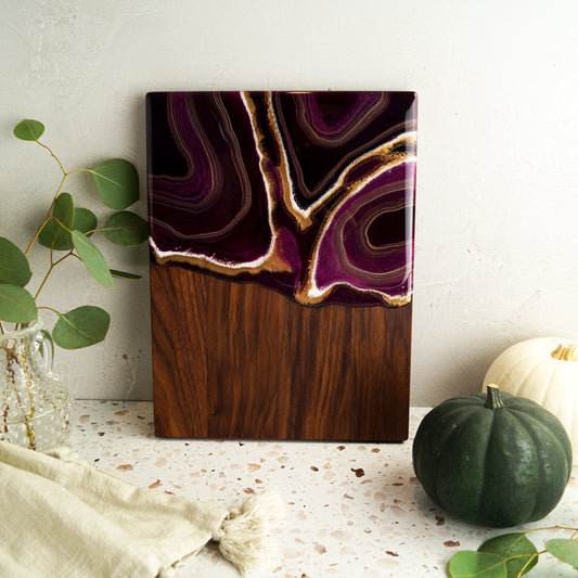 Walnut Wood Small Serving Board - Fireside Fig