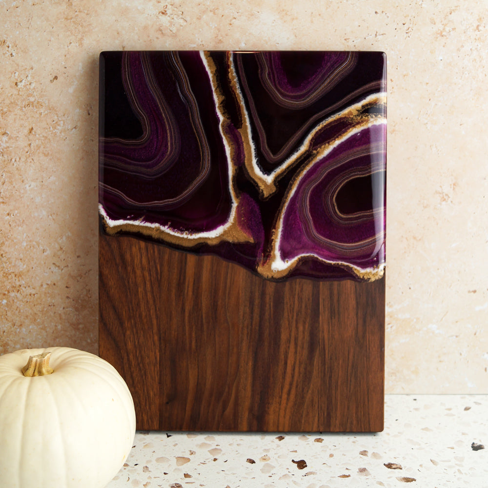 Walnut Wood Small Serving Board - Fireside Fig
