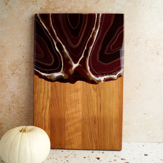 Cherry Wood Large Serving Board - Mulled Wine