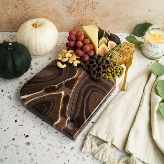 Maple Wood Medium Serving Board - Hot Chocolate