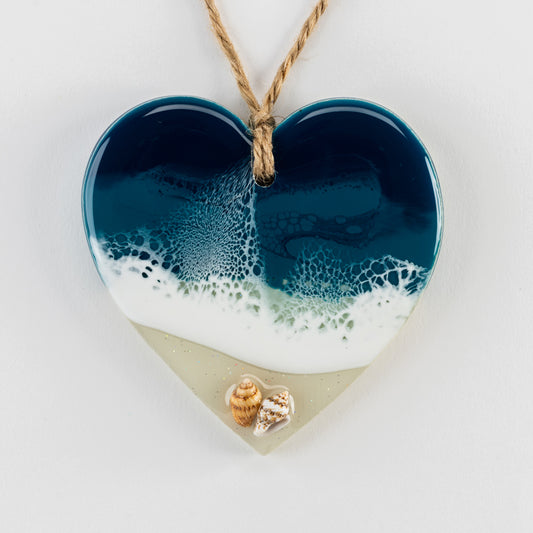 Heart Ornament - Light Sand