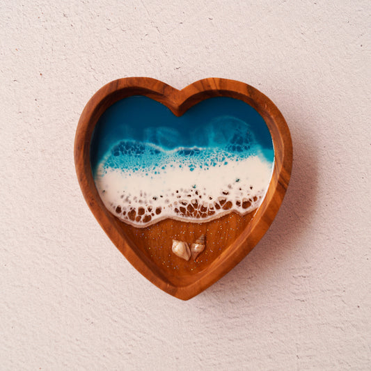 Heart Olive Wood Dish - Caribbean Cay