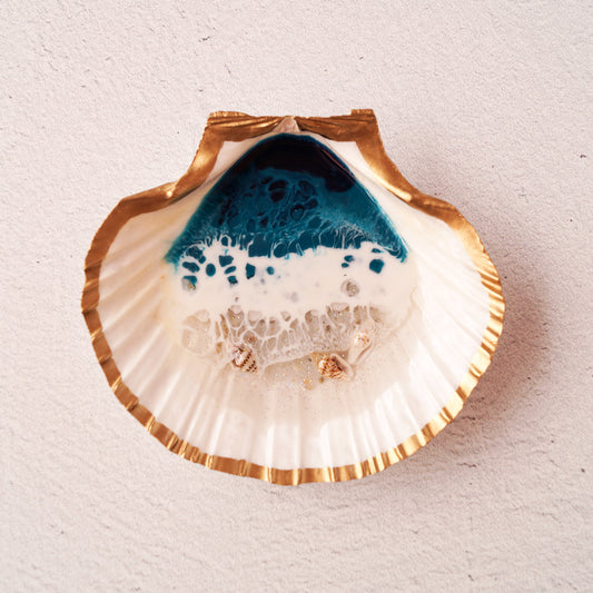 Shell Dish - Tidal Teal