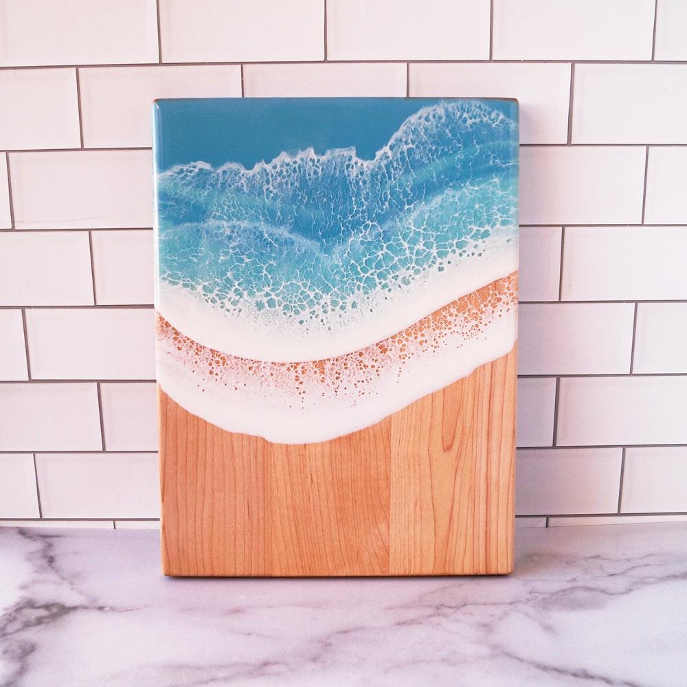 Maple Wood Small Rectangle Serving Board - Coastal Cool